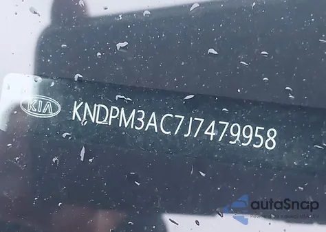 2018 Kia Sportage Lx из США, поврежденный, VIN KNDPM3AC7J7479958